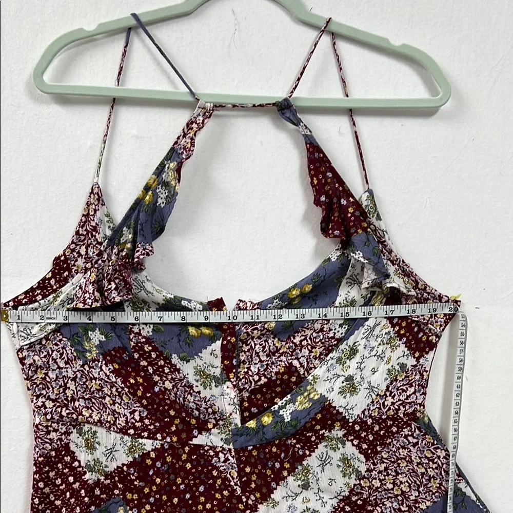 POL Red and Gray Ruffled Romper - Picture 6 of 8